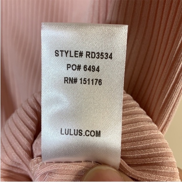 NEW! Lulus Never Enough Blush Pink Bodycon Dress. Medium. - Picture 10 of 11